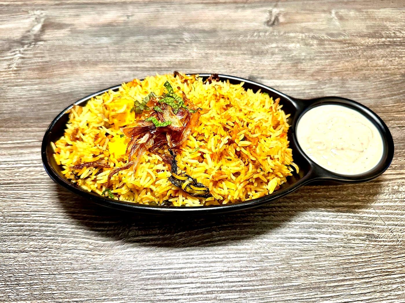 Chicken Boneless Biryani Las Vegas — Mint Indian Bistro signature dish