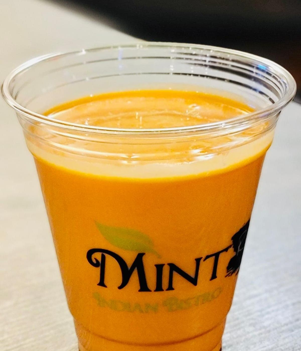 Mango lassi from The Lassi Bar® at Mint Indian Bistro