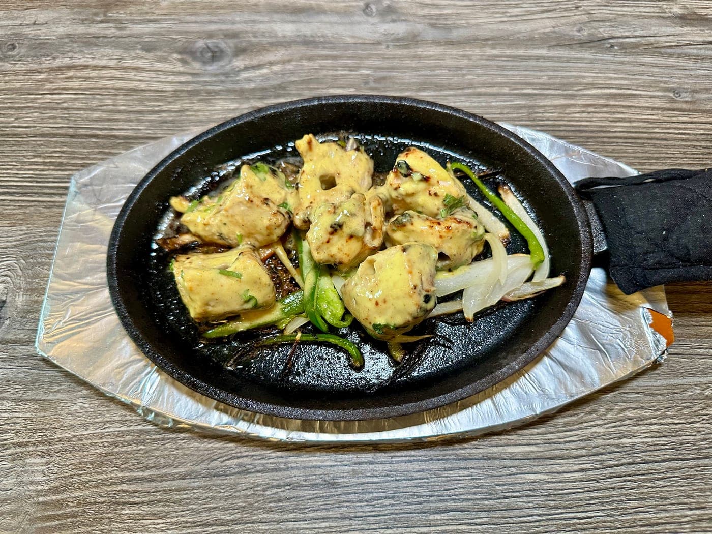 Plated malai kabob at Mint Indian Bistro Flamingo