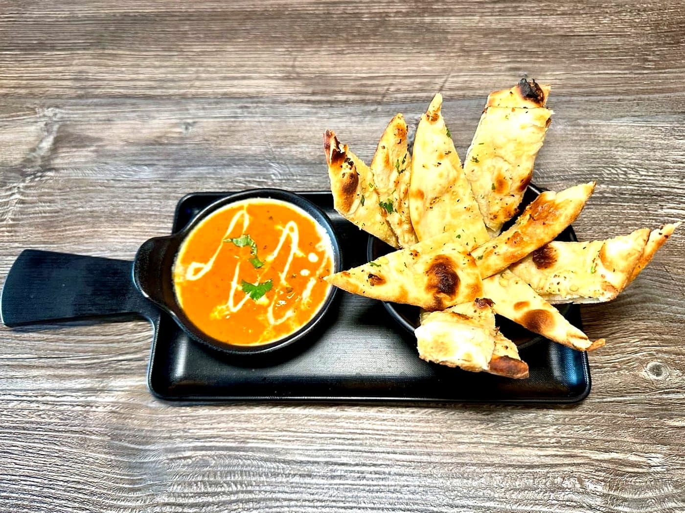 Cheese Naan Las Vegas — Mint Indian Bistro signature dish