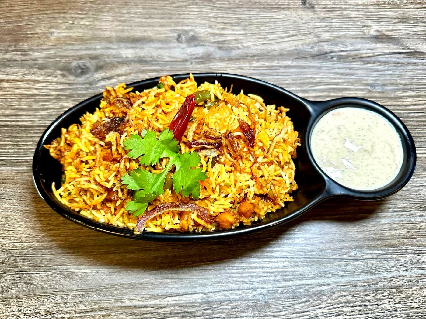Vegan Veggie Biryani Las Vegas — Mint Indian Bistro signature dish