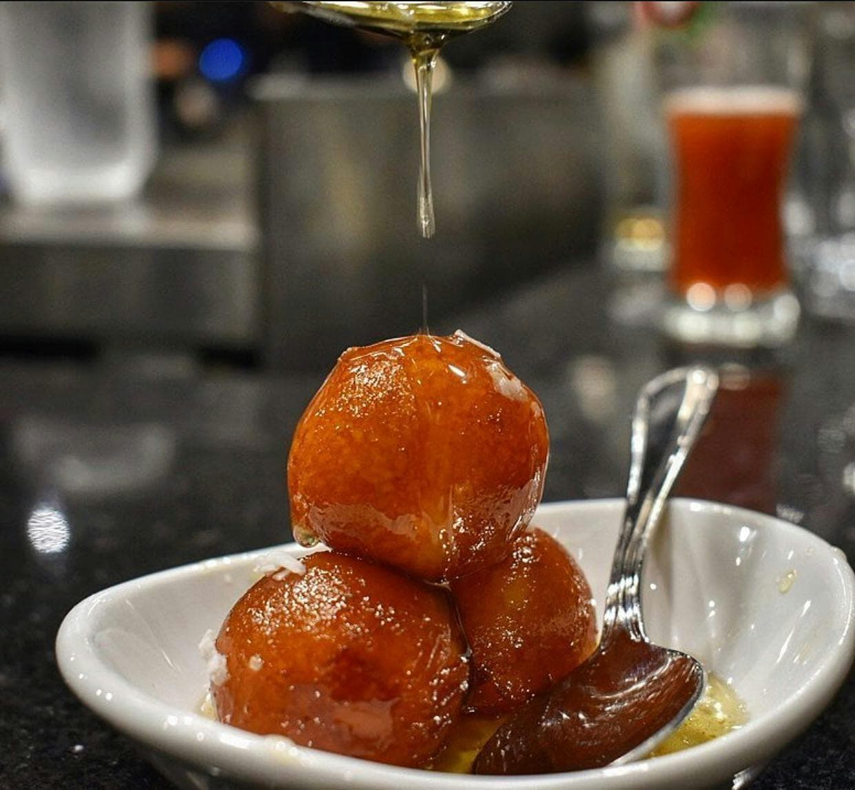 Restaurant ambience and hospitality at Mint Indian Bistro