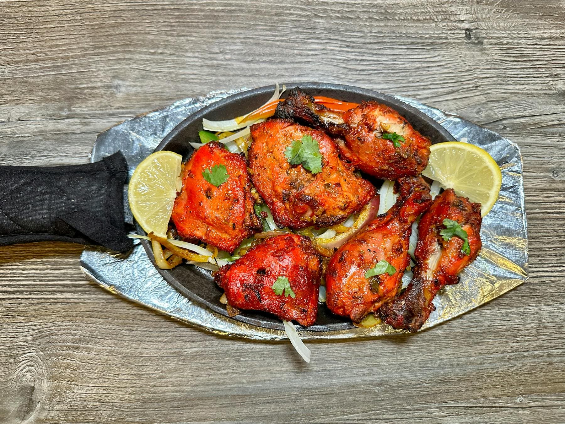 Tandoori chicken at Mint Indian Bistro