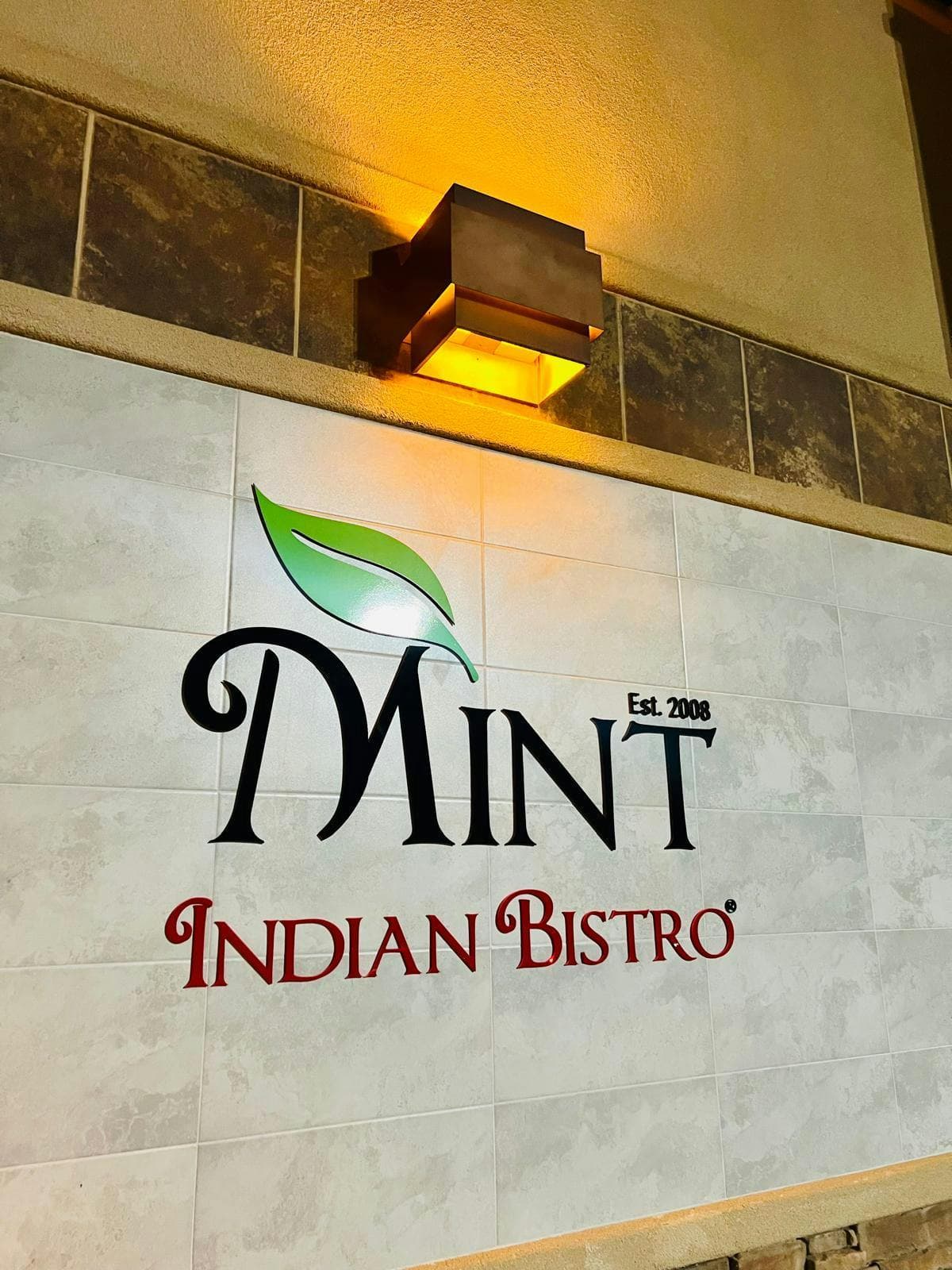 Mint Indian Bistro storefront — Est. 2008